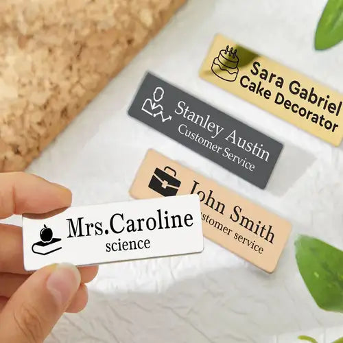 Custom name tag employee badge