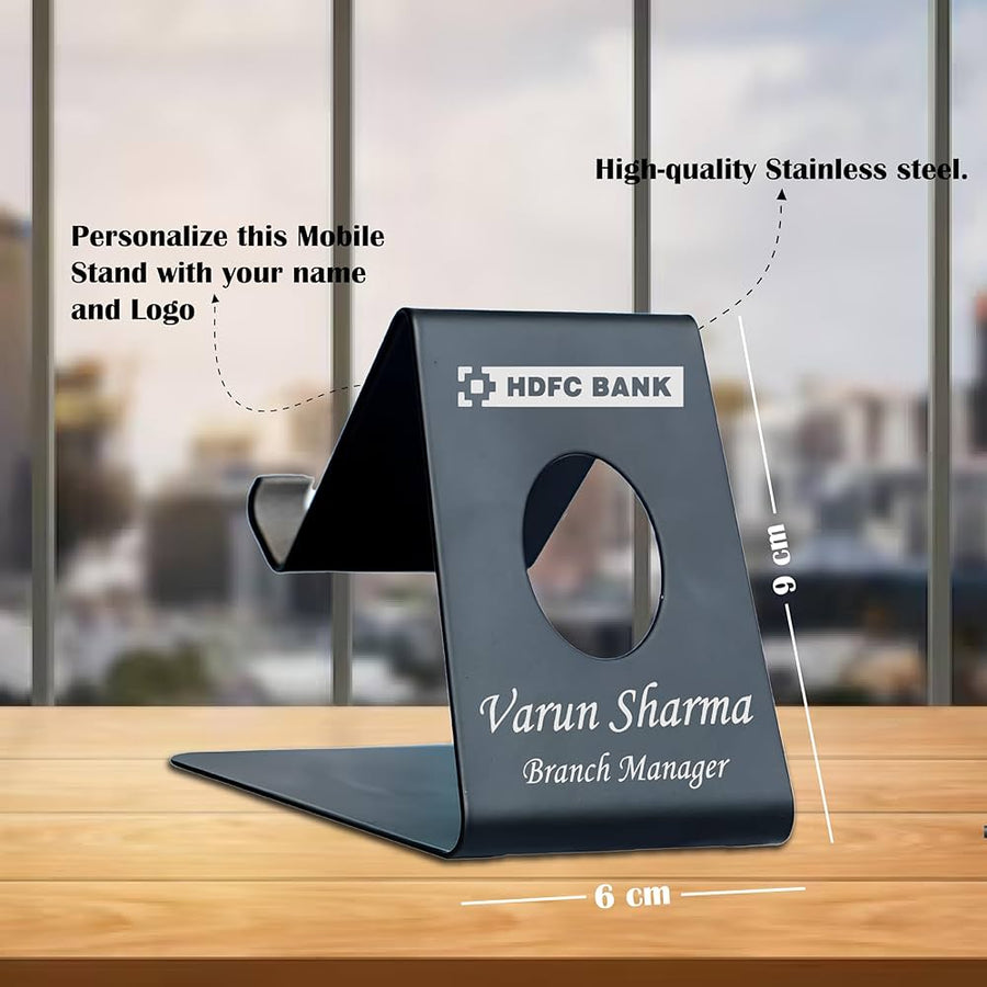 Stainless steel mobile stand for desk
