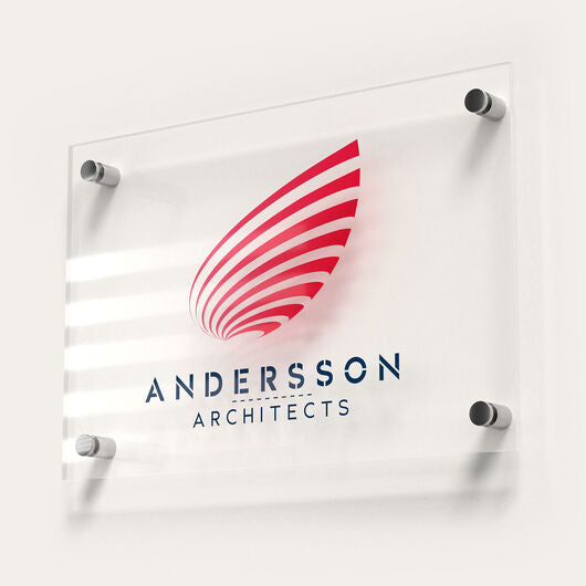 Acrylic sign board custom branding