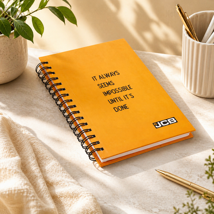 Hard bound wiro notebook