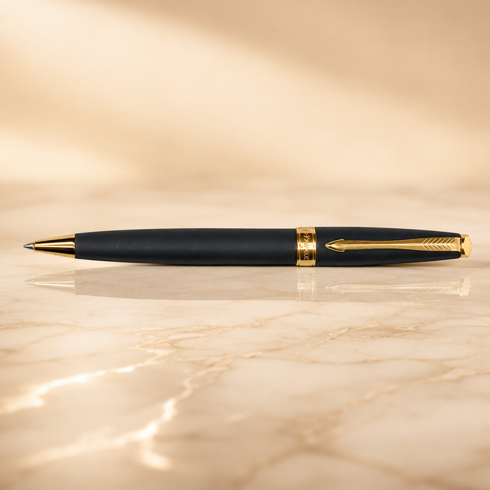 Parker Fusion Matte Black Gold Trim