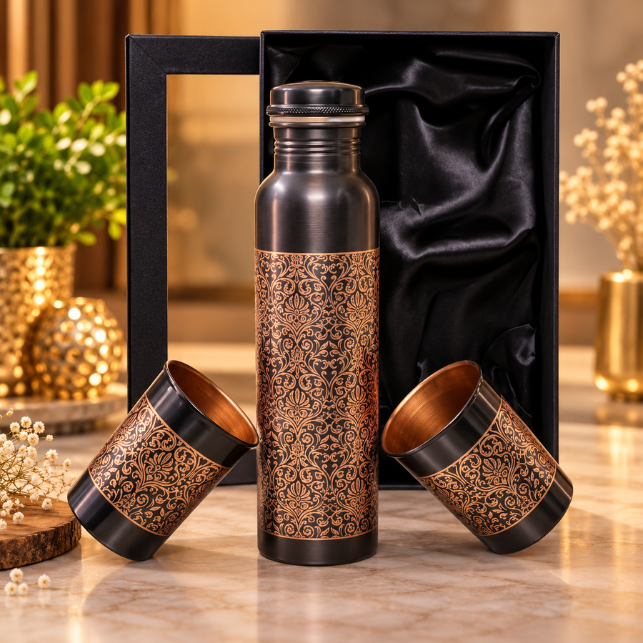 Copper Bottle Set
