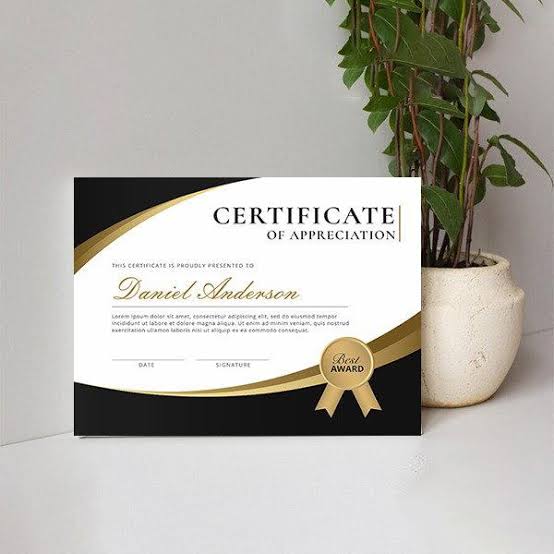 Certificate