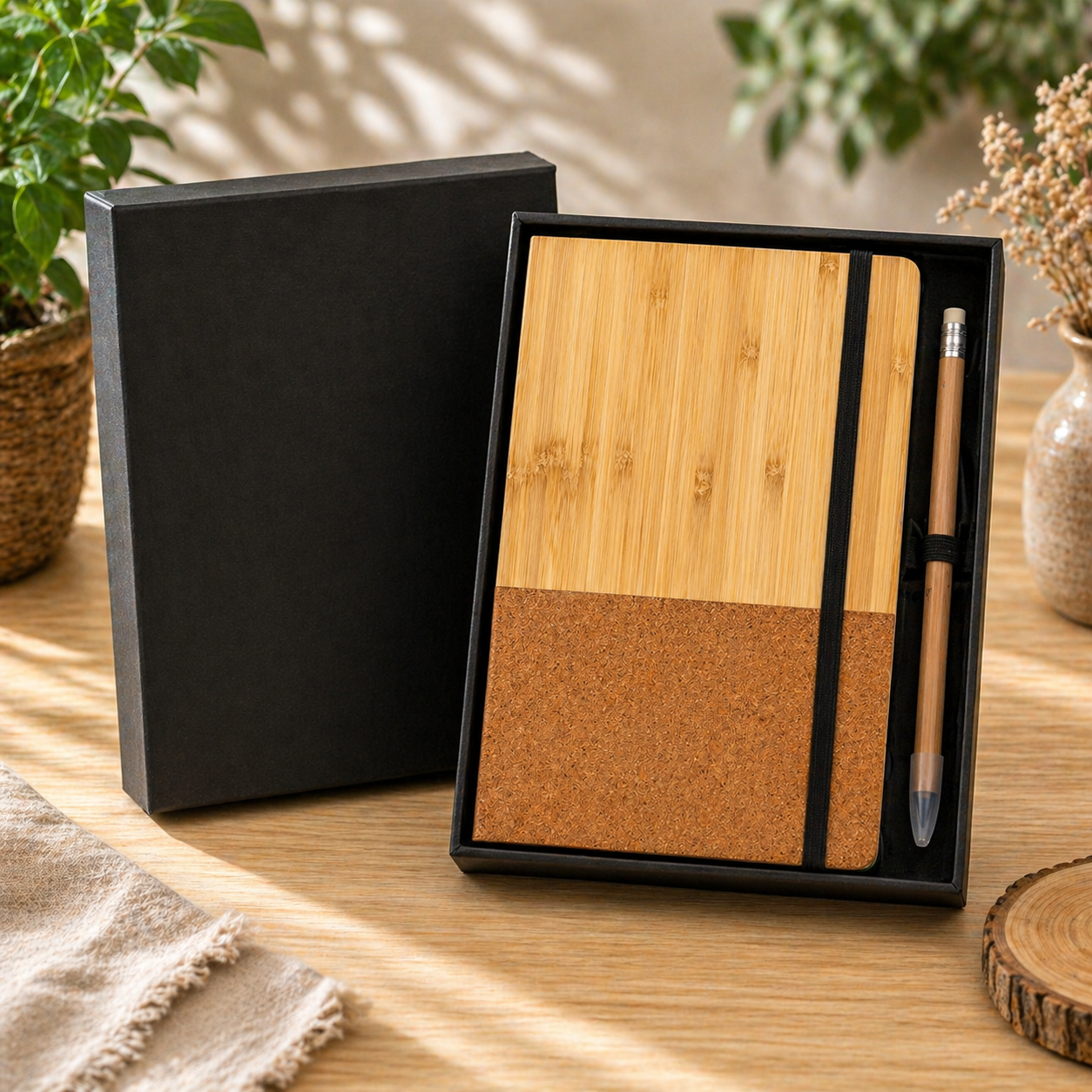Bamboo Cork Set