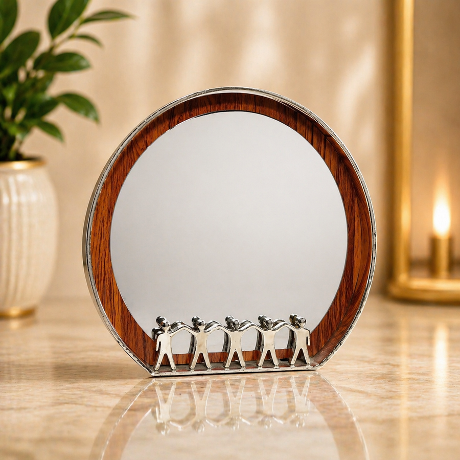Customized Round Trophy – Elegant Team Recognition Award