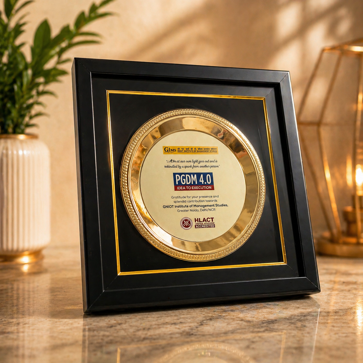 Premium Metallic Plate