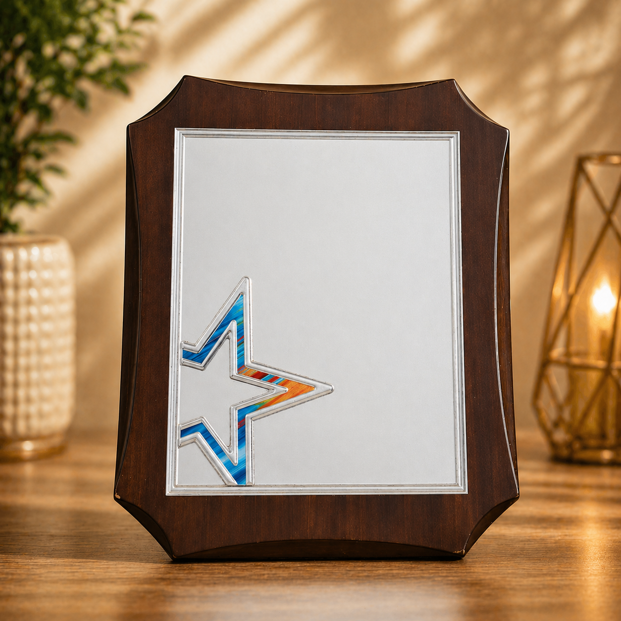 Customized Wooden Plaque Trophy – Elegant Recognition Award