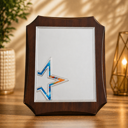 Customized Wooden Plaque Trophy – Elegant Recognition Award