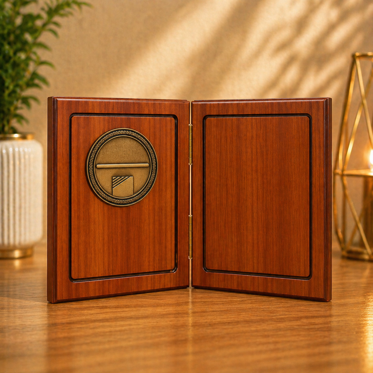 Foldable Wooden Plaque Trophy