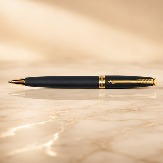 Parker Fusion Matte Black Gold Trim