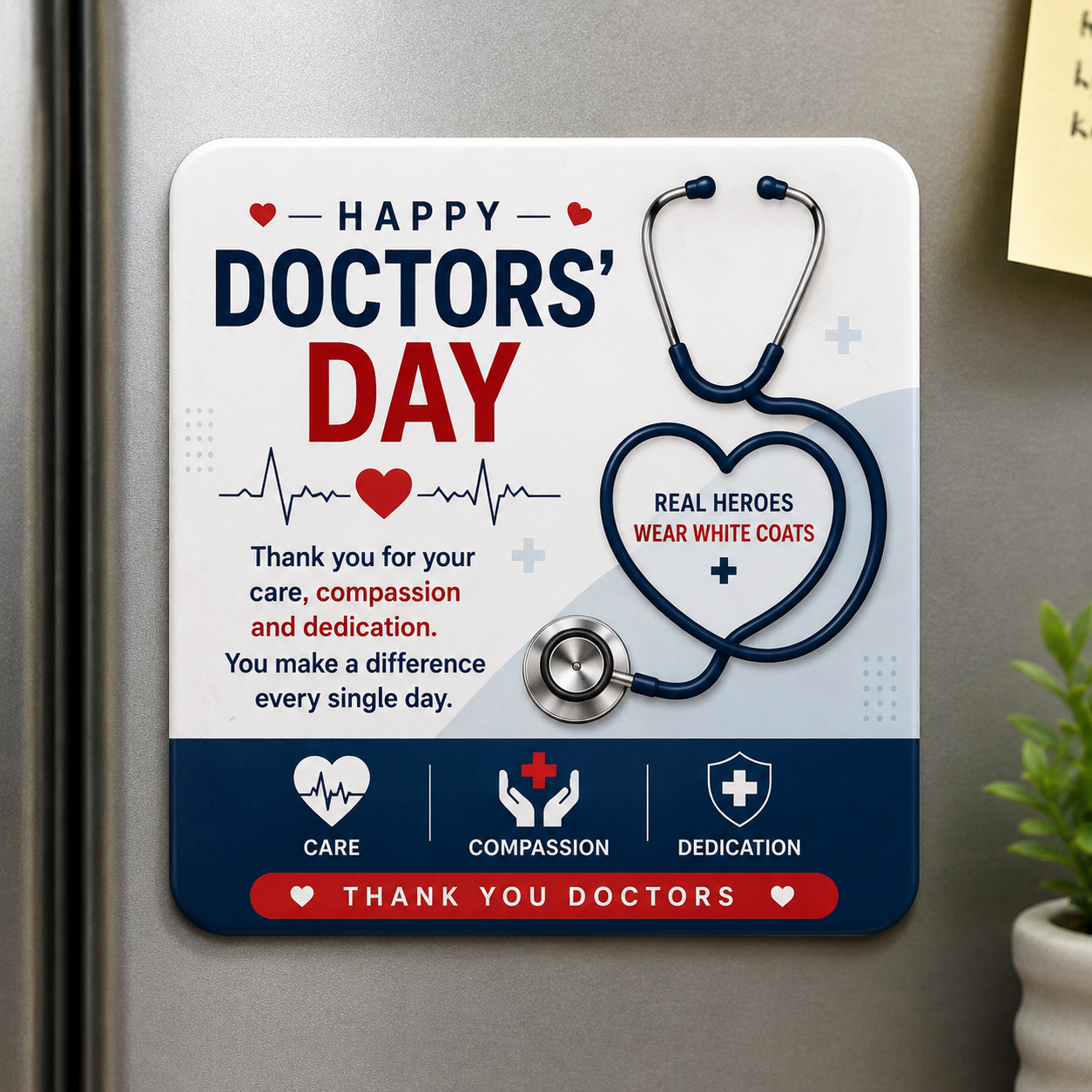 Doctors' Day Customized Fridge Magnet
