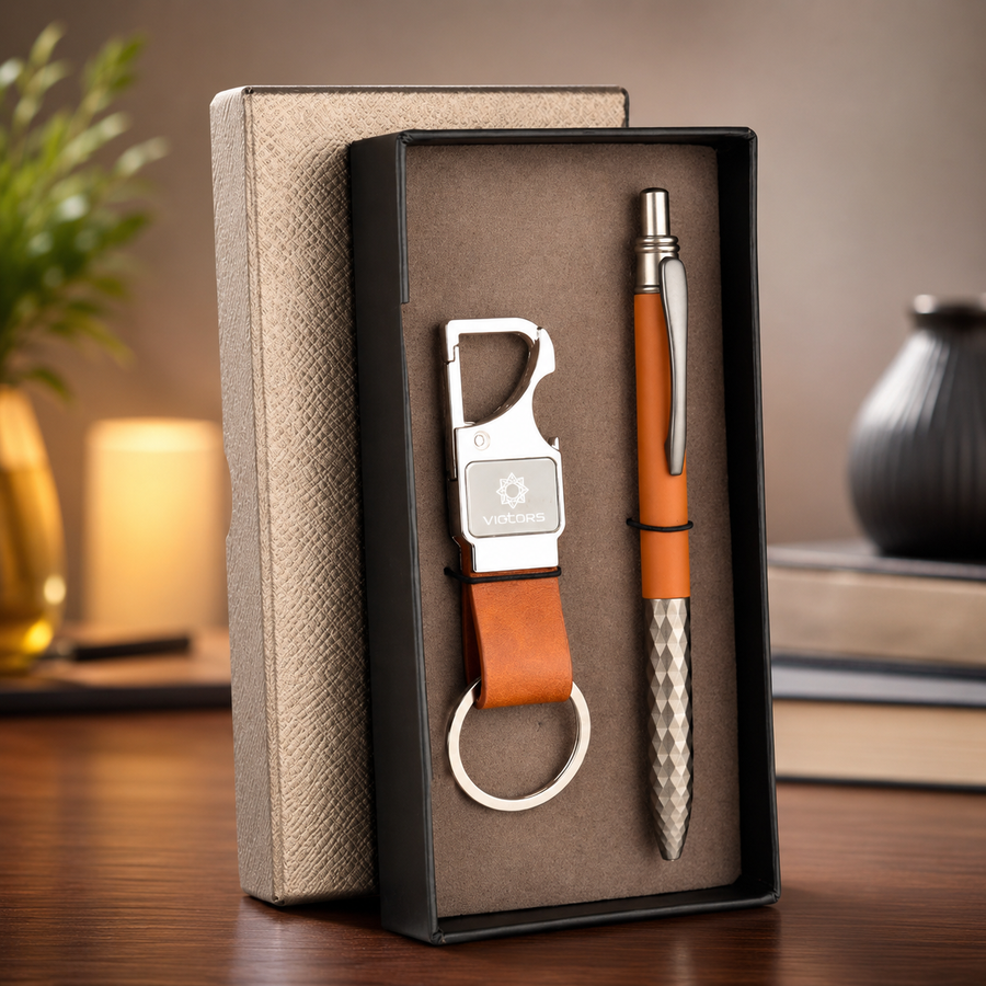 PREMIUM PEN & KEYCHAIN SET