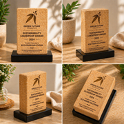 Premium cork block award detail