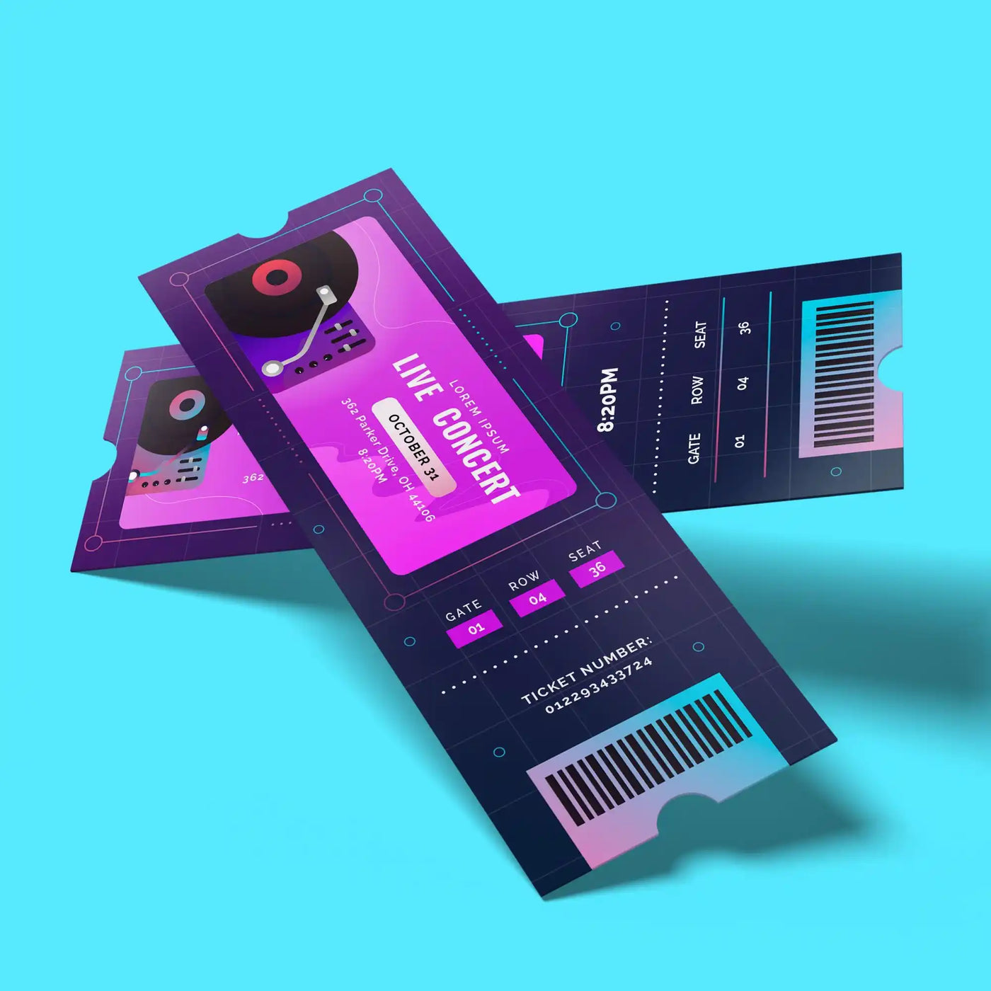 Event Ticket – Offset Printing