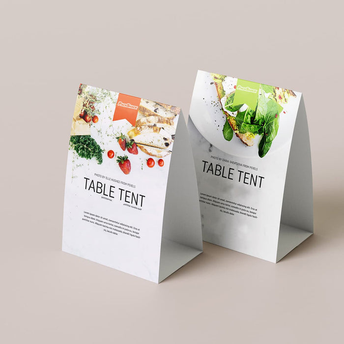Tent Cards – Offset Printing