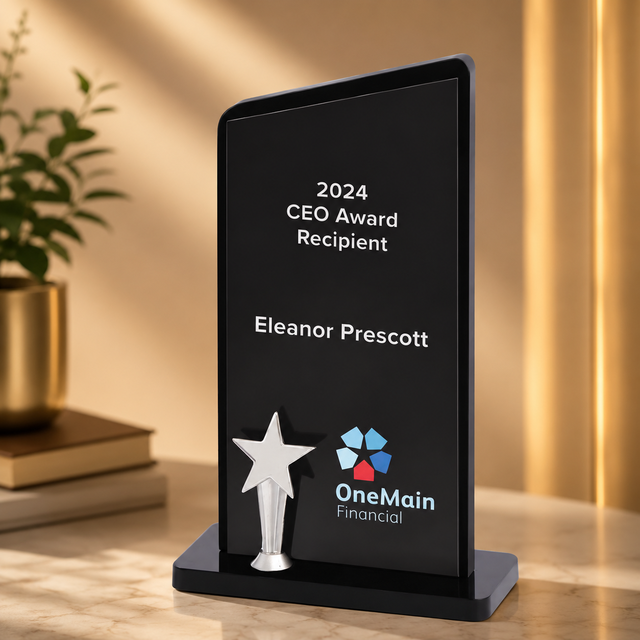 Elite Black Acrylic Award