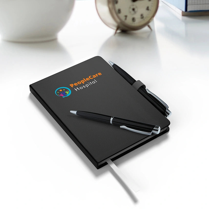 Diary with pen holder