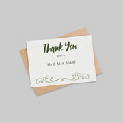 Thank you card close-up