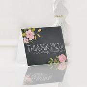 Thank you card printed design