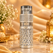 German Silver Glass Bottle & 2-Glass Gift Set