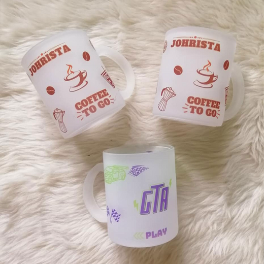Personalised Frosted Mug
