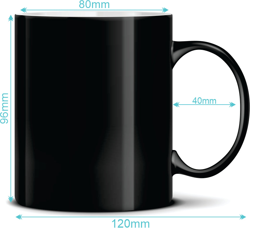Personalised Black Mug