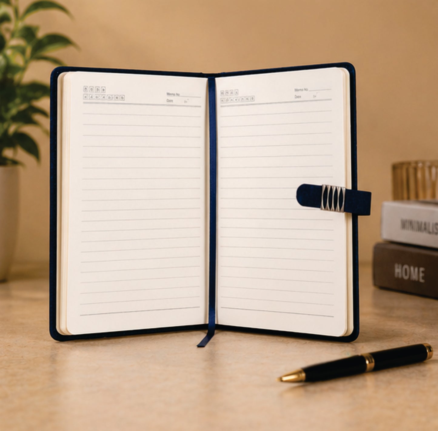 Premium Notebook with Flap Closure