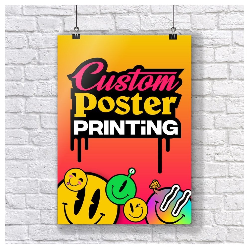 Custom promotional poster printed