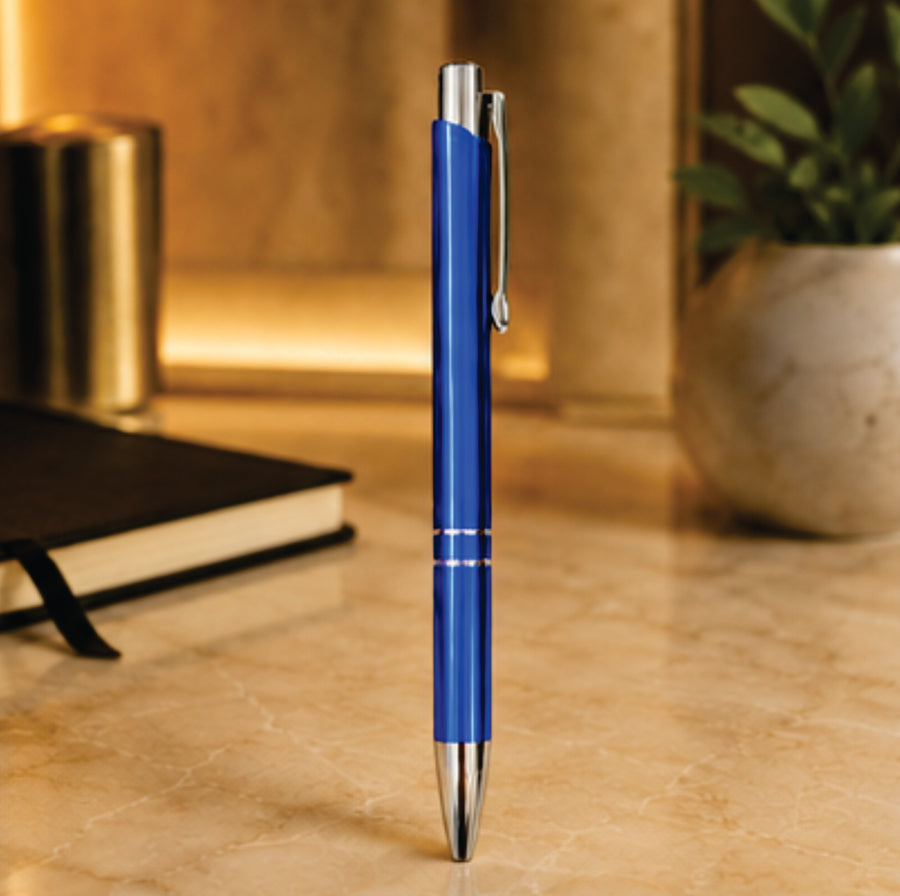 Royal Blue Chrome Executive Pen