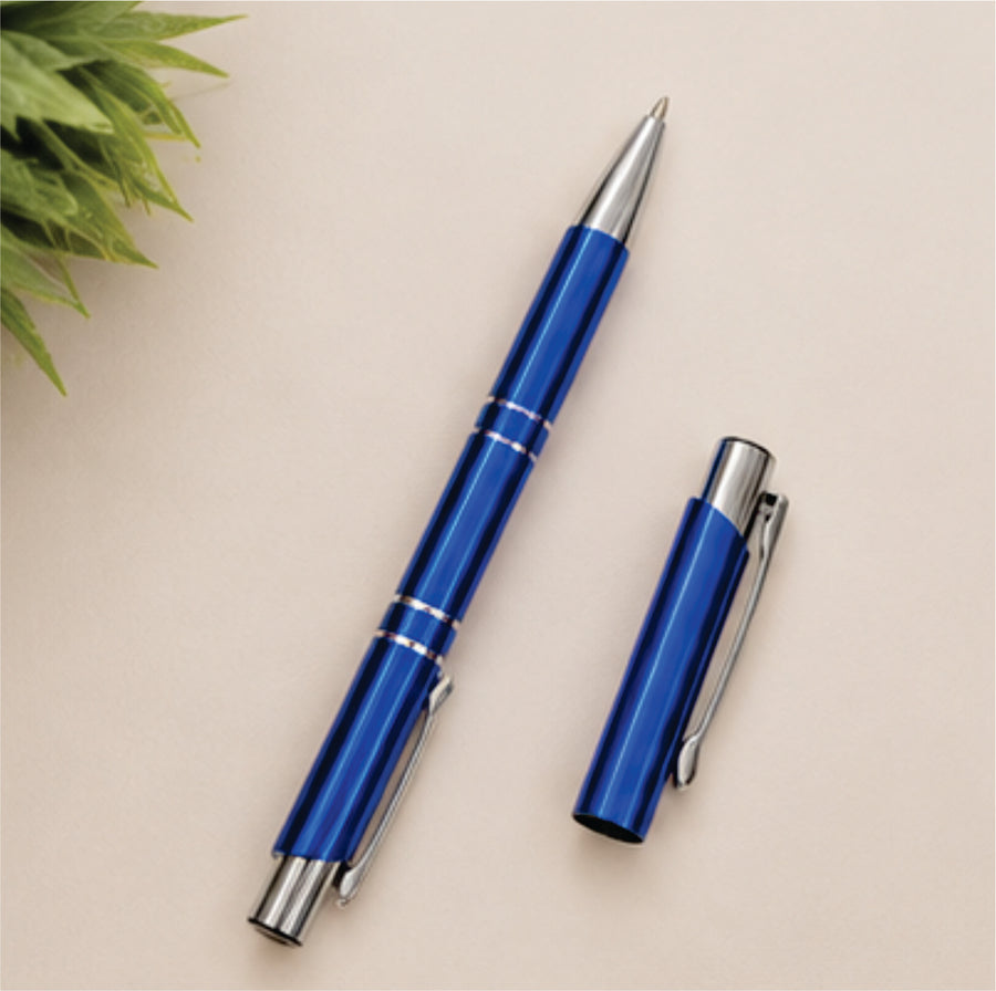 Royal Blue Chrome Executive Pen