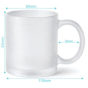 Personalised frosted mug corporate gift