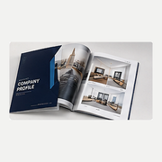 Premium offset printed product catalogue mockup