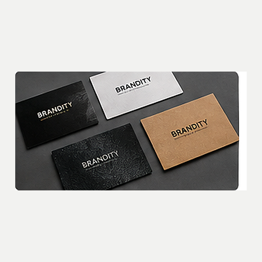 Premium offset printed visiting card variations mockup
